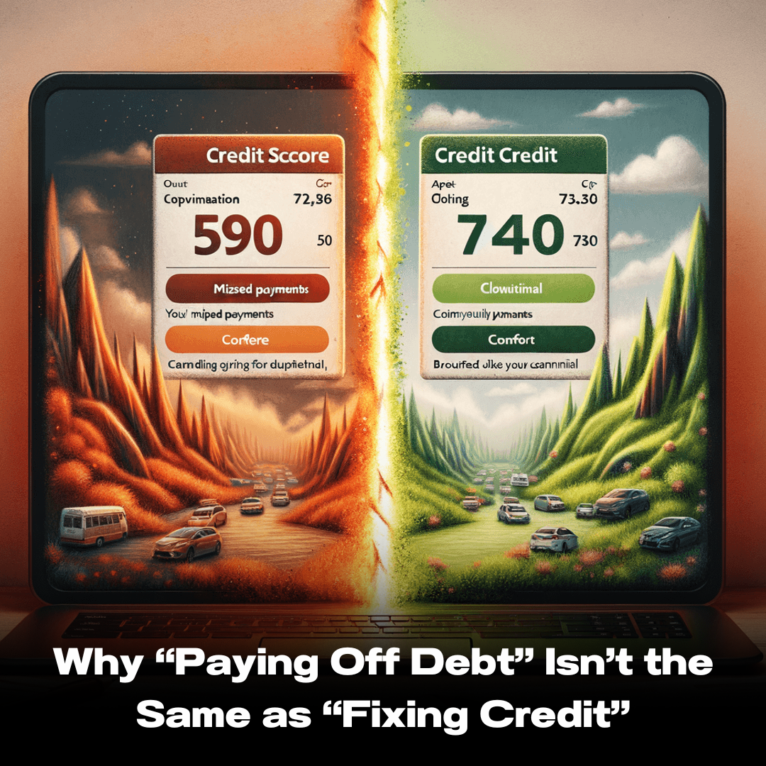 Why "Paying Off Debt" Isn't the same as "Fixing Credit"